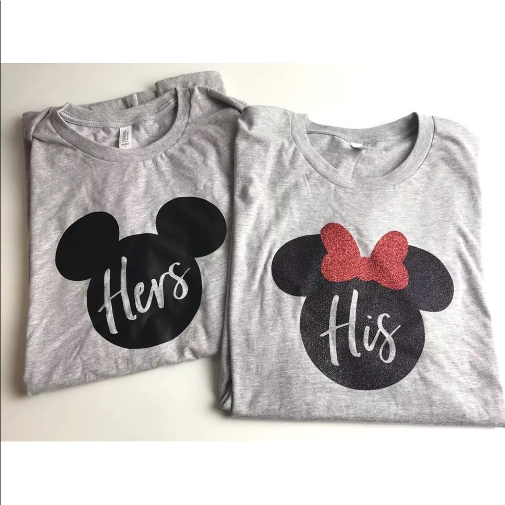 Mickey Minnie disney world trip bride groom shirt